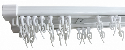 Карниз потолочный Karniz plus белый двойной 210 см 1 шт.