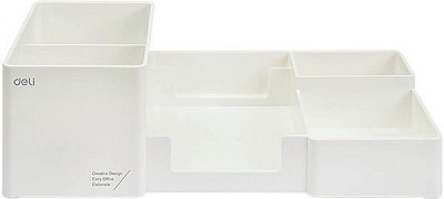 Підставка для ручок EZ00210 біла 6 відділень 25.4x11.2x9 см Deli