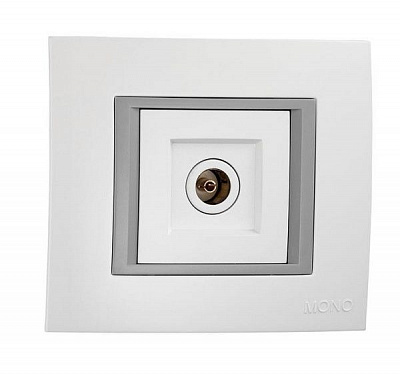 Розетка TV оконечная Mono Monte белый 105-010104-128