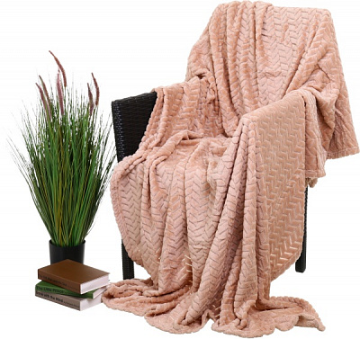 Плед flannel plush 160x200 см бежевий La Nuit