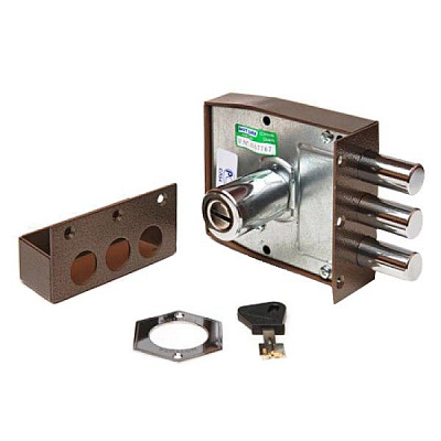 Дверний замок вхідний Mottura 30401VS50C5 лівий коричневий