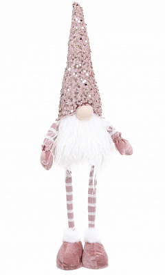 Декорация новогодняя гномик светлячок с паетками 12х65 см 2 ассортимента AT218-22164AB