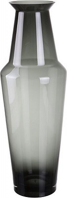 Ваза стеклянная серая 56x20 см Wrzesniak Glassworks