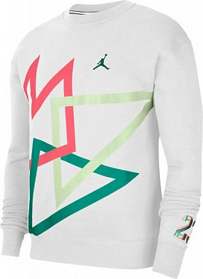 Джемпер Nike M J SPRT DNA HBR FLC CREW CK9569-100 р. XL білий