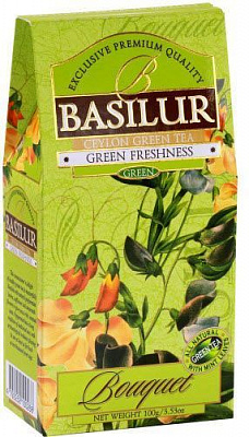 Чай зеленый Basilur Букет Зеленая свежесть 100 г 