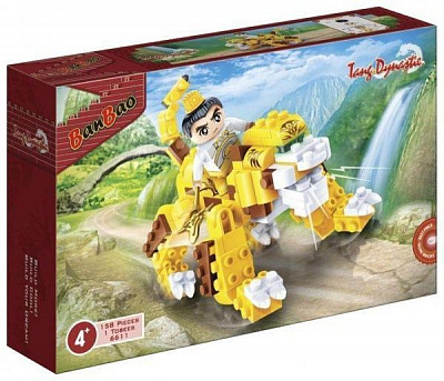 Конструктор BANBAO 6611 Китайський дракон, фігурка воїна