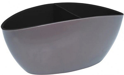 Вазон пластиковий Алеана Каное зі вставкою овальний какао