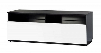 Тумба под ТВ TRD 120-GBLK-GWHT Sonorous бело-черный 