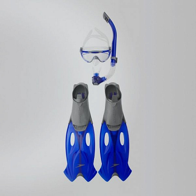Набір Speedo GLIDE MASK SNORKEL FIN SET AU 8-016595052 р.39/40 сірий