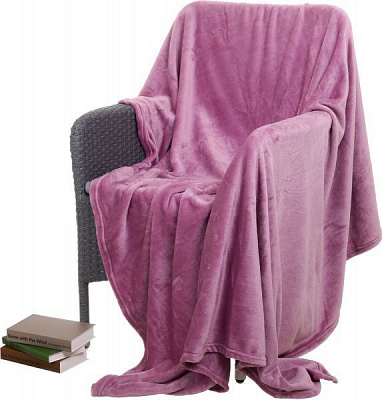 Плед Frannel Orchid Haze 160x200 см рожевий La Nuit