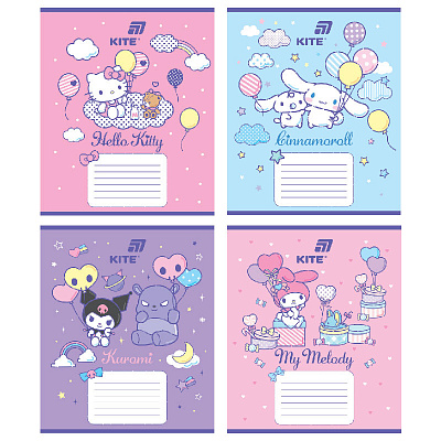 Тетрадь Hello Kitty 12 лист. косая линия HK26-235-2 KITE