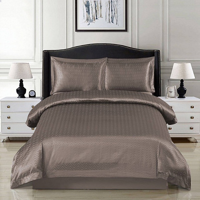 Комплект постільної білизни Lagrasse сімейний коричневий La Nuit