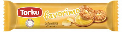 Печенье Torku Favorimo с кремом с банановым вкусом 61 г 