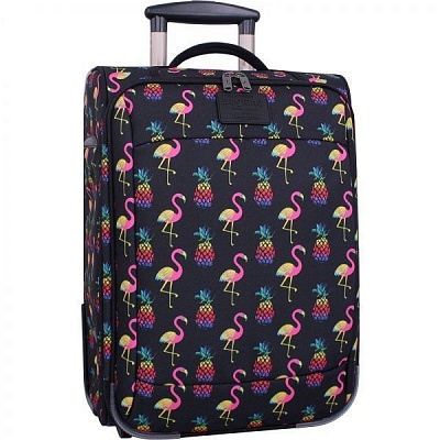 Чемодан Bagland Vichenzo 32 л черный с рисунком 361 (0037666194) 