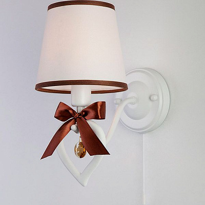 Бра Strotskis Terry 1x40 Вт E14 коричнево-білий 60066/1