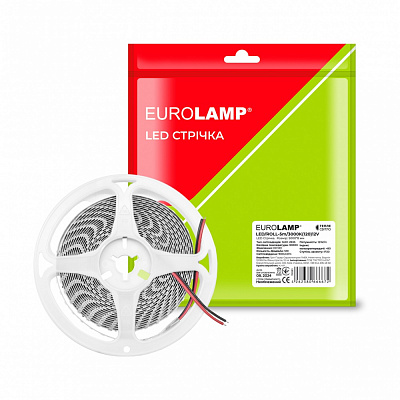Стрічка світлодіодна Eurolamp 12 Вт IP20 теплий LED/ROLL-5m/3000K(120)12V