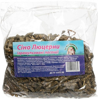 Сіно Мій Пухнастик Люцерни гранульоване 450 г 48313