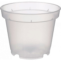 Горшок пластиковый Орхидея прозрачный круглый 1л бесцветный (948703) 