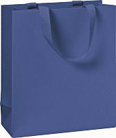 Пакет подарочный One Colour dark blue 18x8x21 см STEWO