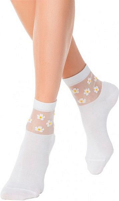 Шкарпетки Conte CLASSIC rete 16С-83СП 086 р. 23 білий 1 шт.