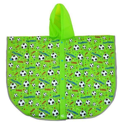 Дождевик YES Футбол 64x68 зеленый 706943 