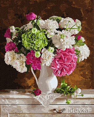 Картина по номерам Нежность в букете Идейка 