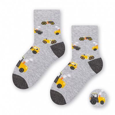 Шкарпетки дитячі для хлопчиків Steven 14352 р. 26-28 світло-сірий меланж