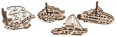 3D-конструктор Ukrainian Gears Фиджет Корабли