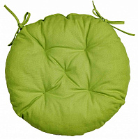 Подушка на стілець Квітка однотон зелена La Nuit