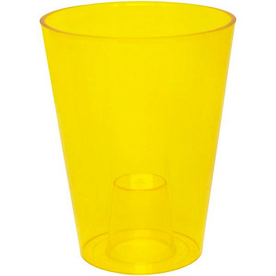 Кашпо пластиковое Lamela Лилия круглый 2,8л желтый (379) 