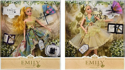 Лялька Shantou Emily QJ078/QJ078D з букетом 2 вида в асортименті