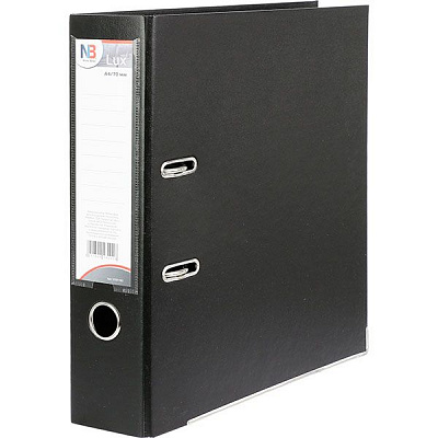 Папка-регистратор CLASSIC черная двухсторонняя А4 70 мм Nota Bene