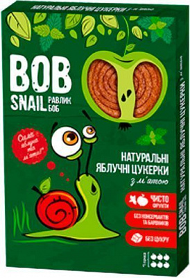 Конфеты BobSnail натуральные яблочные с мятой 60 г