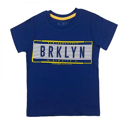 Футболка для хлопчика AKKU BRKLYN р.122 синій 9065