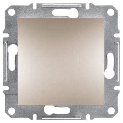 Перемикач перехресний одноклавішний Schneider Electric Asfora без підсвітки 10 А 250В IP20 бронзовий