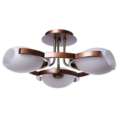 Люстра потолочная Victoria Lighting 3x40 Вт E14 орех Odeon/PL3 