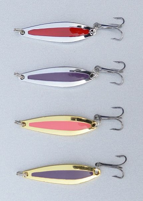 Блесна Clepsydra FLU-LP01 4,3 см 5,5 г Блешня Clepsydra серебро/серебро