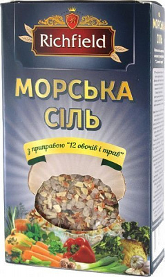 Сіль морська з приправою 12 овочів і трав 200 г Richfield