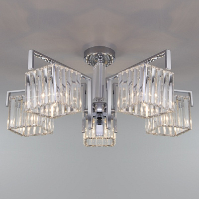 Люстра стельова Strotskis April Wi-Fi 5xE14 хром 10126/5 (хром)