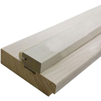 Дверная коробка ОМіС ПВХ Cortex с уплотнителем 80х34 мм Дуб Bianco