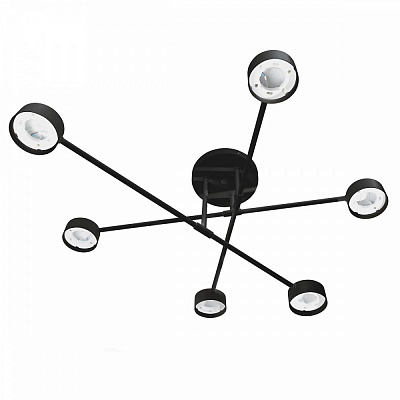 Люстра стельова LIGHT SET NADIYA 6xGX53 чорний