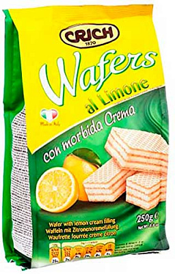 Вафли Crich лимонные 250 г 8008620052630 