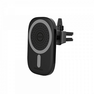 Автомобільний зарядний пристрій Promate VentMag-15W Black