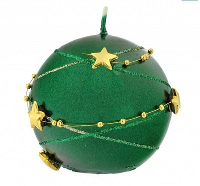 Свеча 80 мм Гирлянда зеленая Pako-If