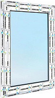 Вікно поворотно-відкидне VIKNALAND В 70 600x1000 мм праве 