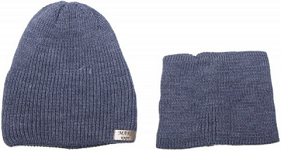 Комплект шапка + снуд Mari-Knit 0829 р.52-54 індиго