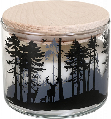 Свеча ароматическая Pako-If в стекле Снежный лес 100х80 мм