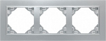 Рамка тримісна Efapel ANIMATO Logus універсальна металік алюмінієвий 90930 TAA