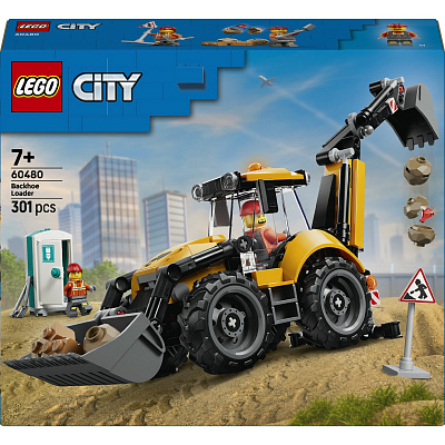 Конструктор LEGO City Желтый экскаватор-погрузчик 60480