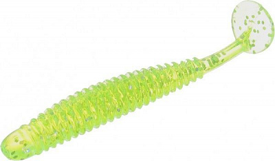 Приманки для ловли рыбы Гангста Шад 50 мм 10 шт. шартрез